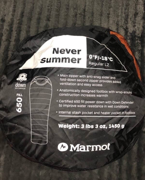 Marmot never summer sleeping bag -18 – Image 10